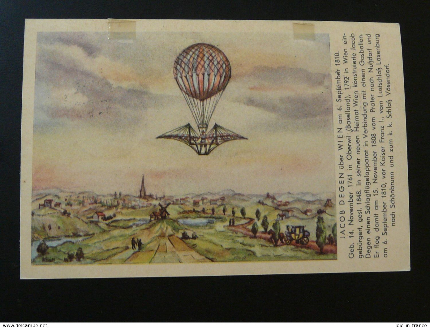 Card Postcard Ballon Balloon Ballonpost Montgolfière Pro Juventute Austria 1958 Germany (ref 96117) - Fesselballons