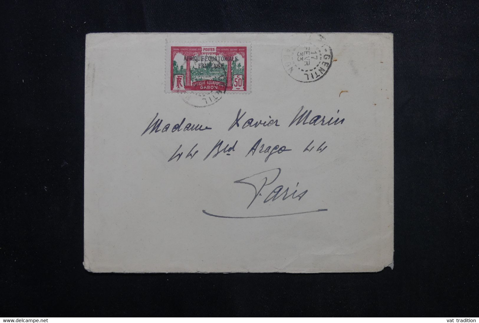 GABON - Enveloppe De Port Gentil En 1933 Pour Paris - L 73171 - Cartas & Documentos