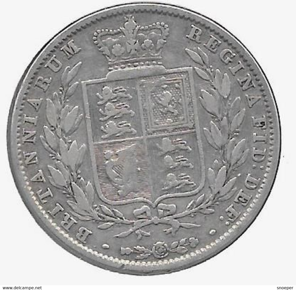 *great Britain 1/2 Crown   1846  Km 740 Fr+  Catalog Val Ngc 180$ - K. 1/2 Crown