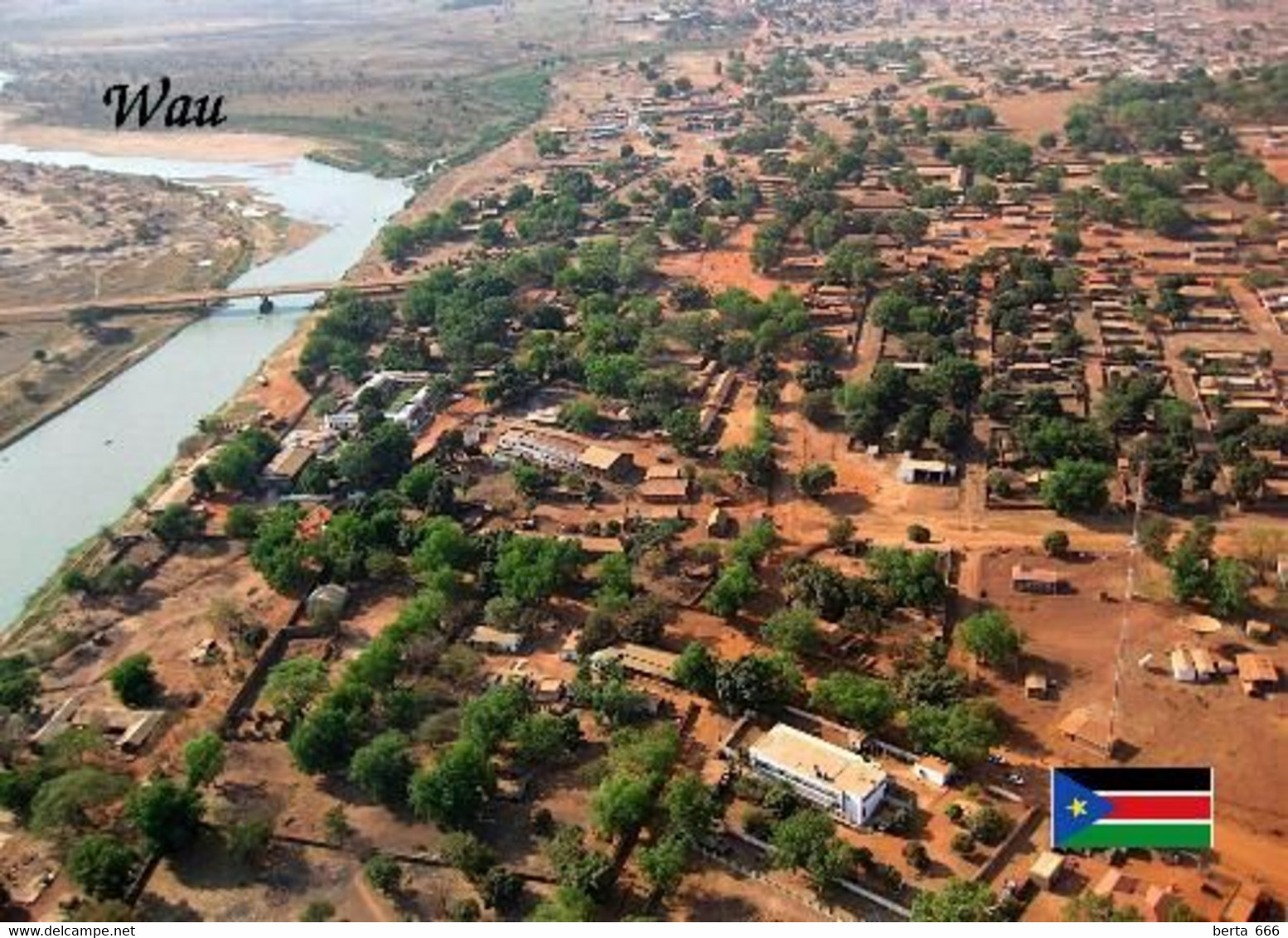 South Sudan Wau Aerial View New Postcard Südsudan AK - Sudan