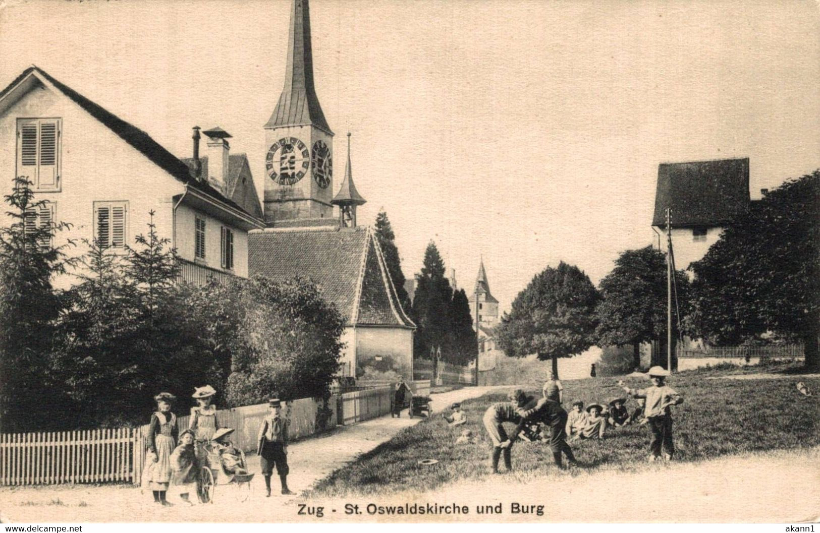 77859-  Zug St. Oswaldskirche 1913 - Zug