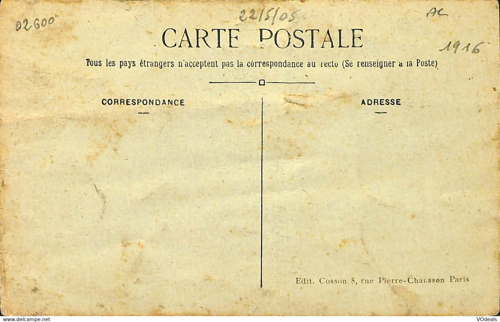 032 533 - CPA - France - Eglise - lot de 5 cartes différentes