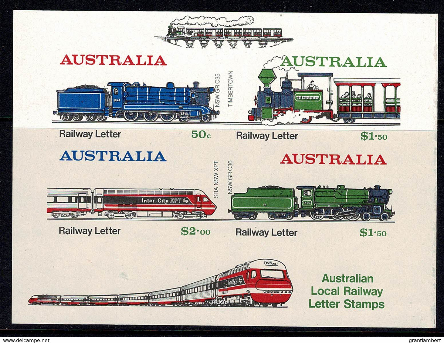 Australia 1984 Thirlmere Railway Minisheet MNH - Cinderella - Cinderella