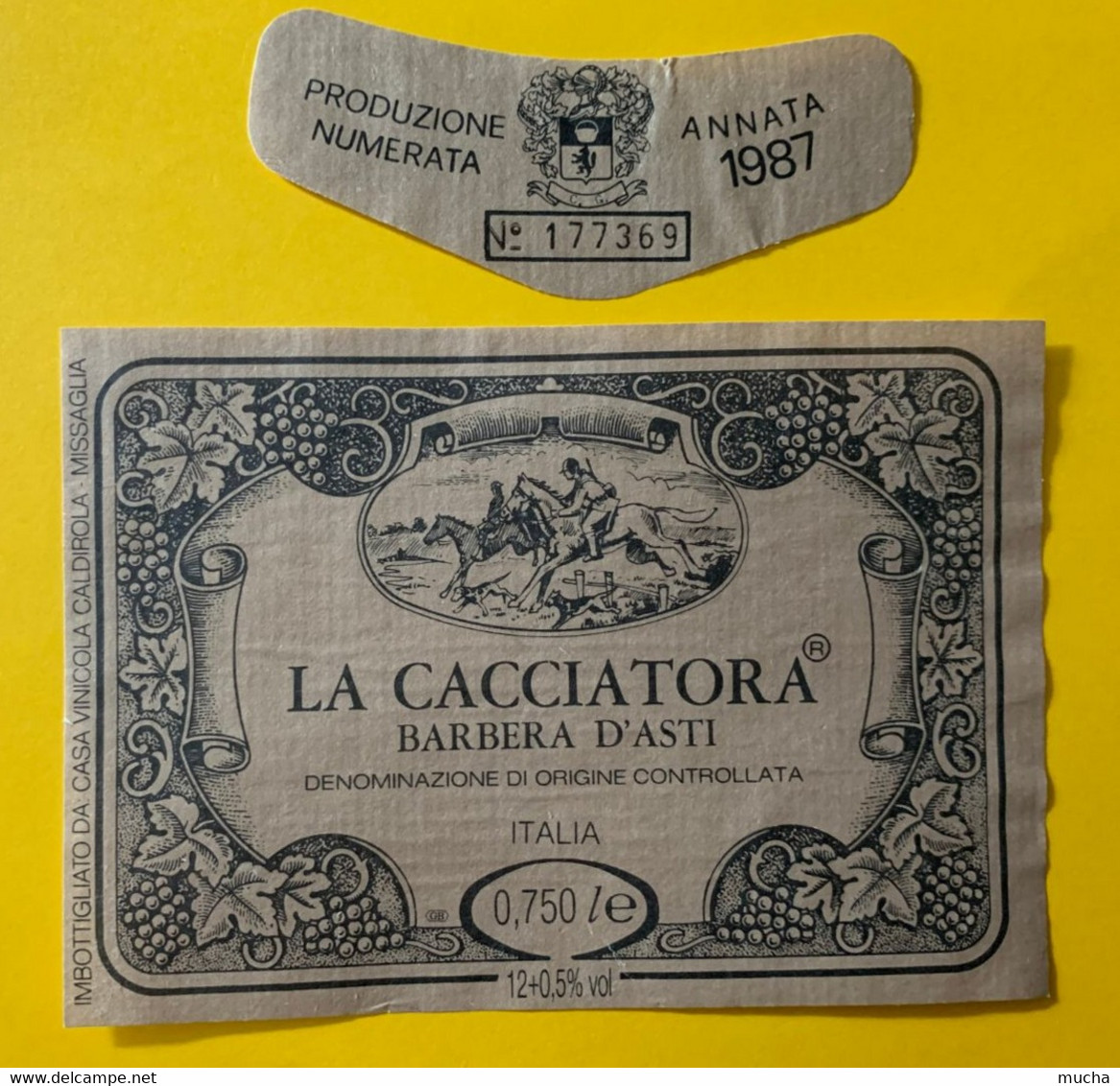 16266 - La Cacciatora Barbera D'Asti 1987 - Jagd