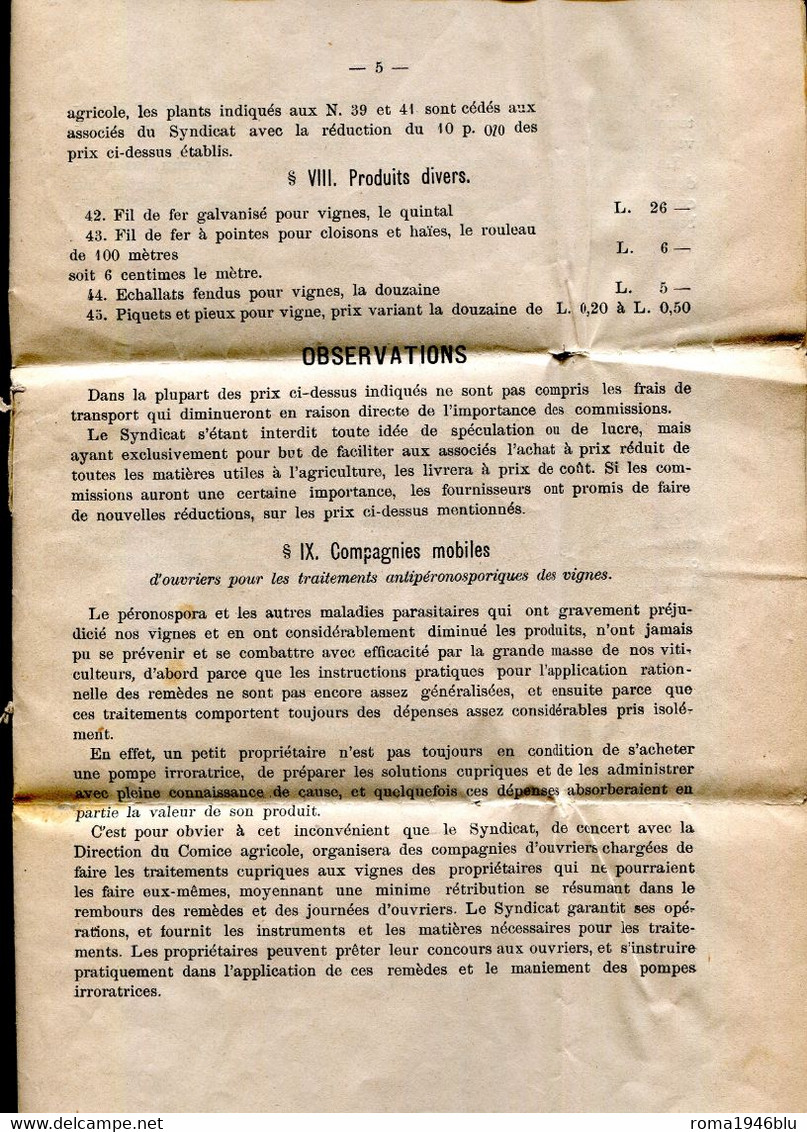 REGNO 1891 CIRCOLARE AFFRANCATA CON VALEVOLE PER LE STAMPE  2 C. SU 75 C. CERT. DIENA