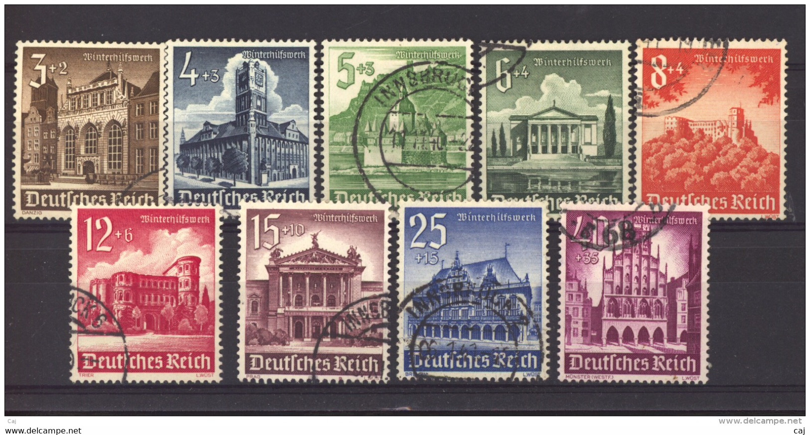 06324  -   Allemagne  -  Reich  :  Yv  675-83  (o) - Usati