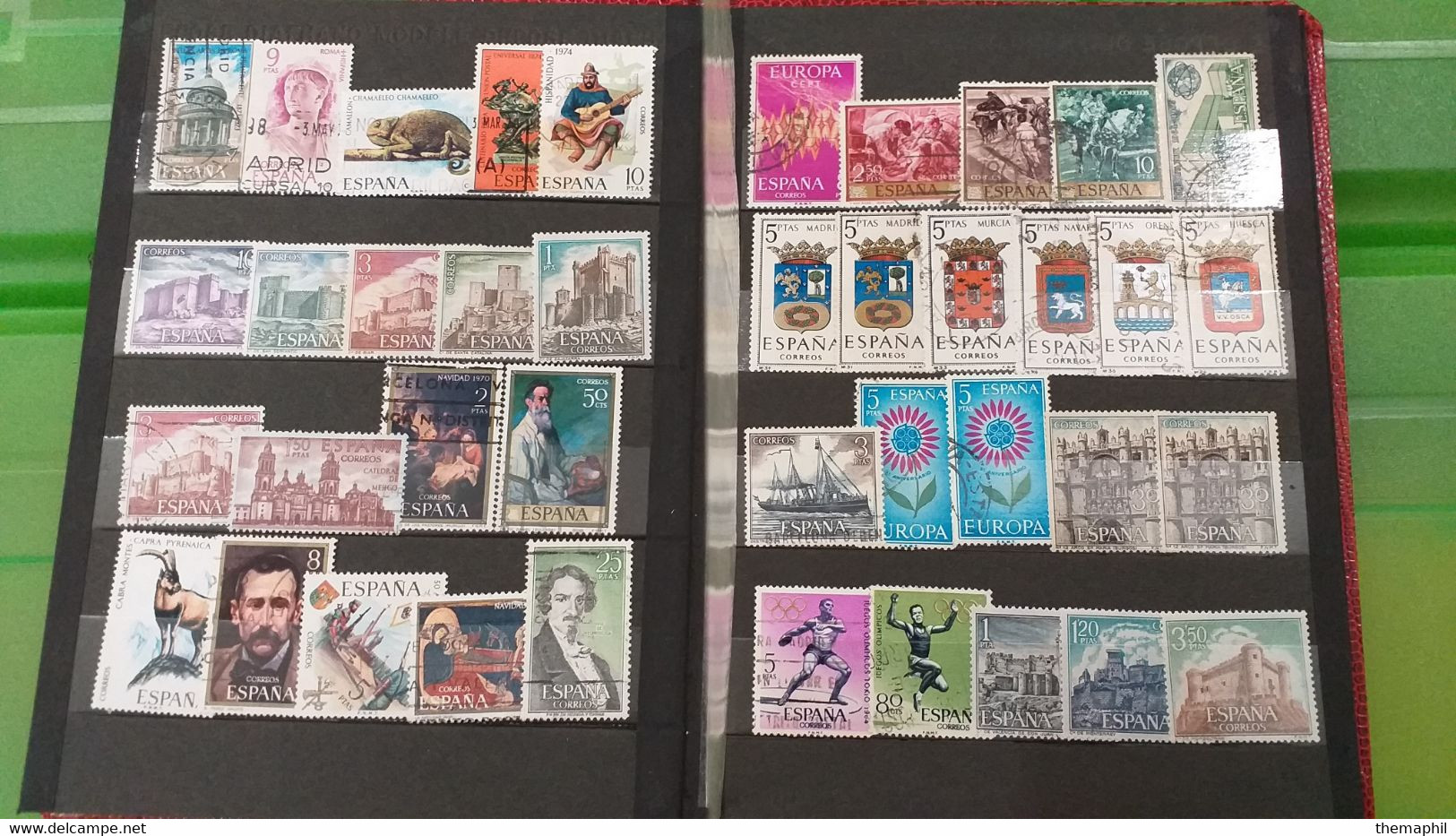 Lot N° TH 612  EUROPE Un Lot De 6 Petits Classeurs Obl. - Sammlungen (im Alben)