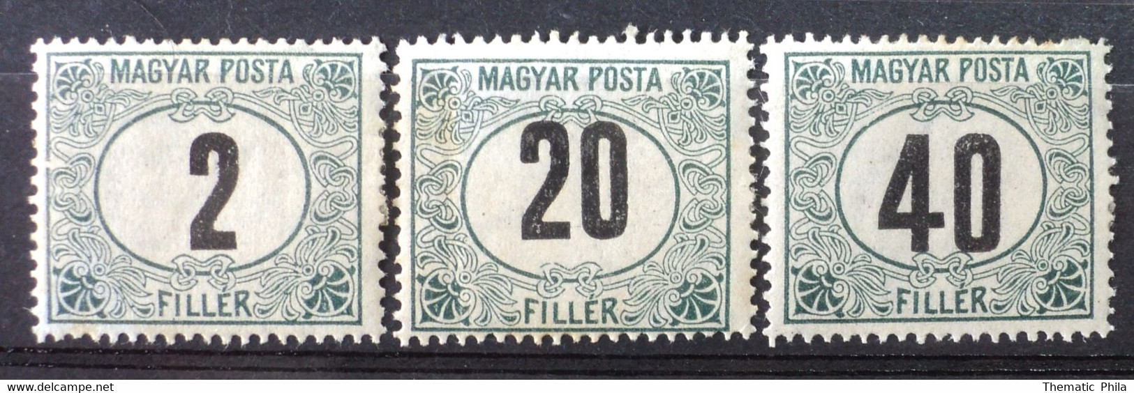 Hungary 1919 MH - Tax Yv 54- 56/7 - Parcel Post