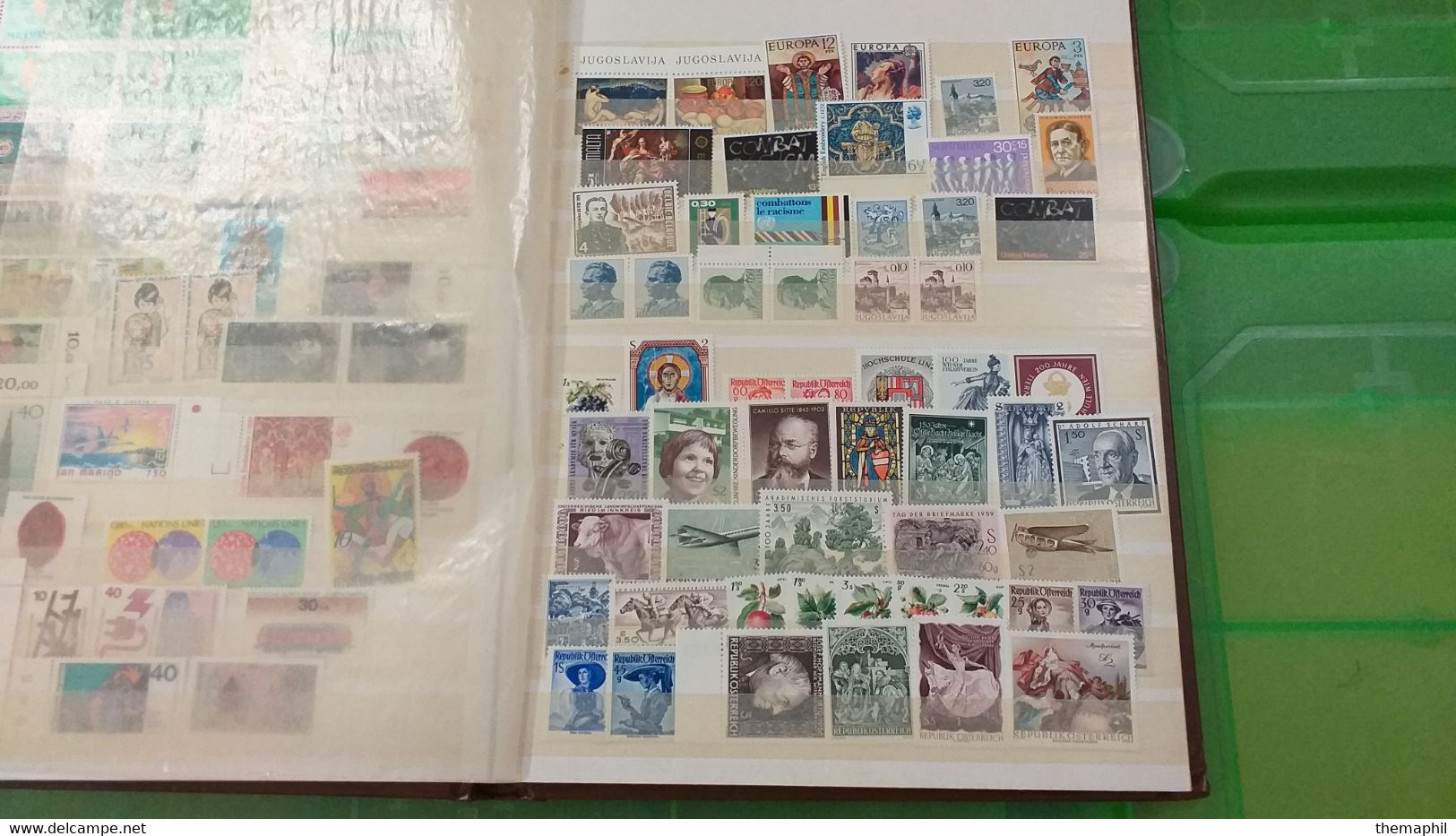 lot n° TH 610  EUROPE et divers un bon classeur de timbres neufs xx et quelques obl.