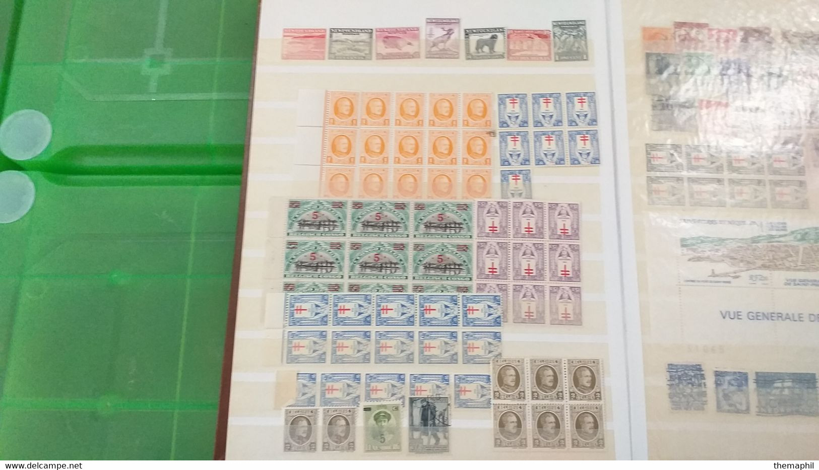 lot n° TH 610  EUROPE et divers un bon classeur de timbres neufs xx et quelques obl.