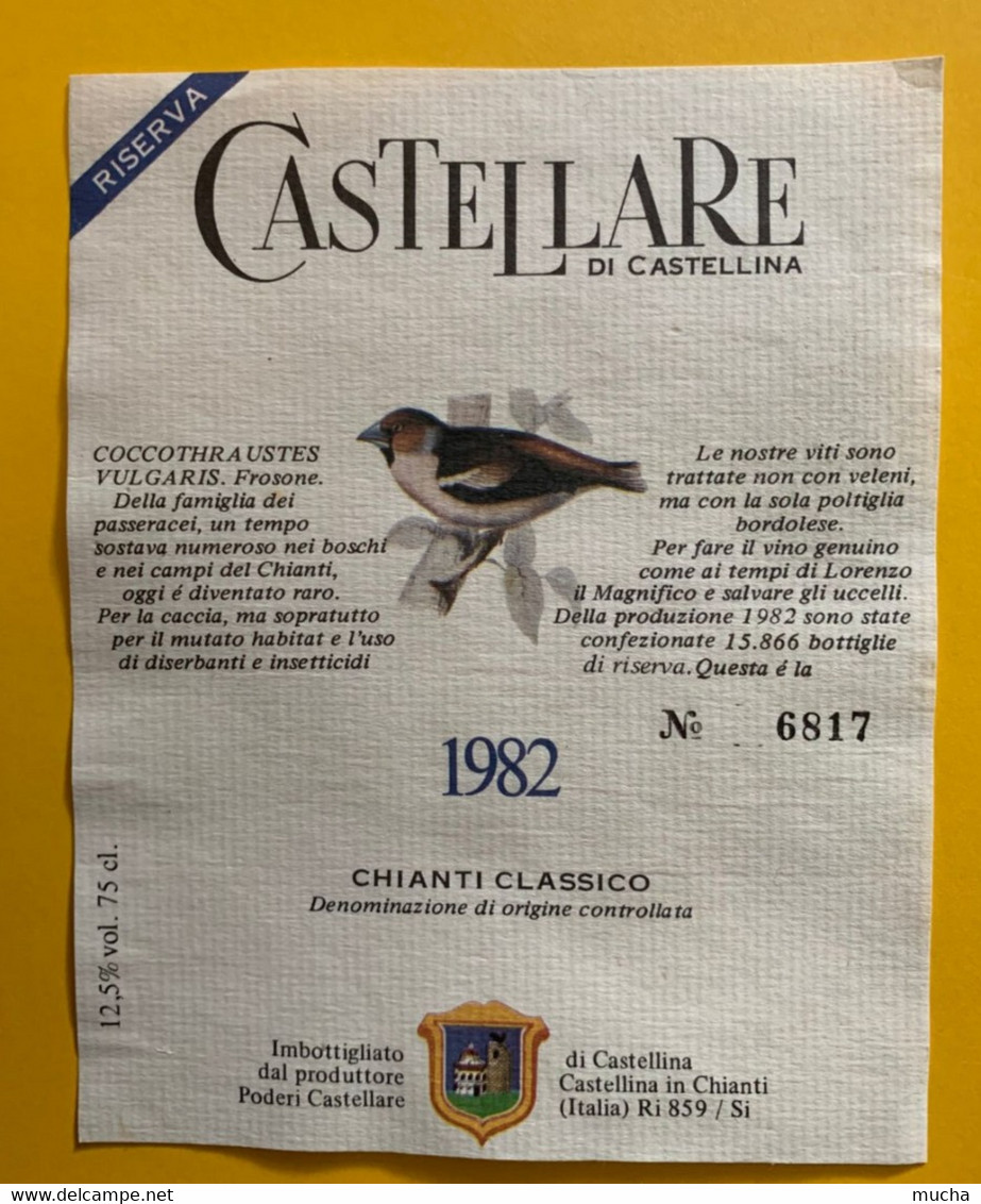 16285 - Castellare Di Castellina 1982 Chianti Classico - Other & Unclassified