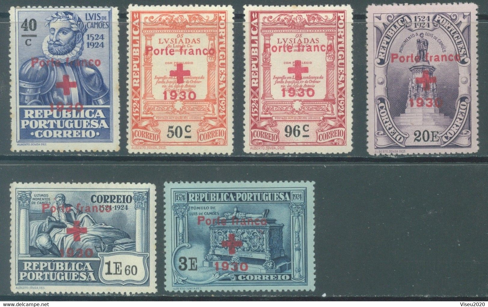 Portugal 1930 - Cruz Vermelha - Serie Completa Afinsa 23/28 - Unused Stamps