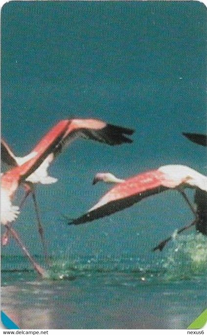 S. Africa - MTN - Flamingos Flying Puzzle 3/4, SC7, R15, 01.2001, 100.000ex, Used - South Africa