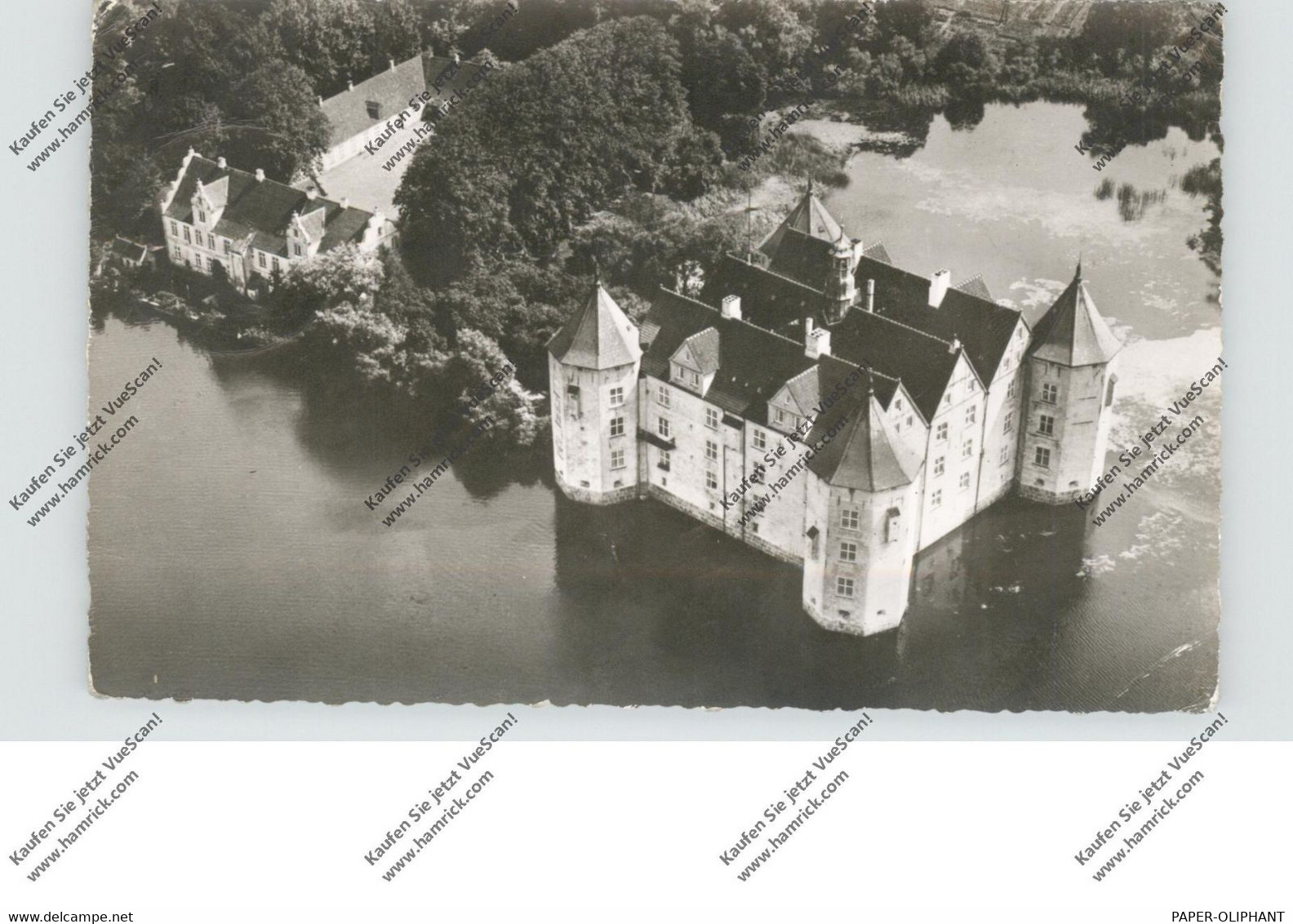 2392 GLÜCKSBURG, Schloß Glücksburg, Luftaufnahme, 1957 - Glücksburg