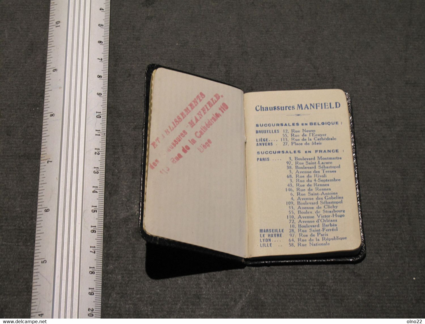 CALENDRIER AGENDA - 1931 - CHAUSSURES MANFIELD LIEGE - VOIR SCANS - Formato Piccolo : 1921-40