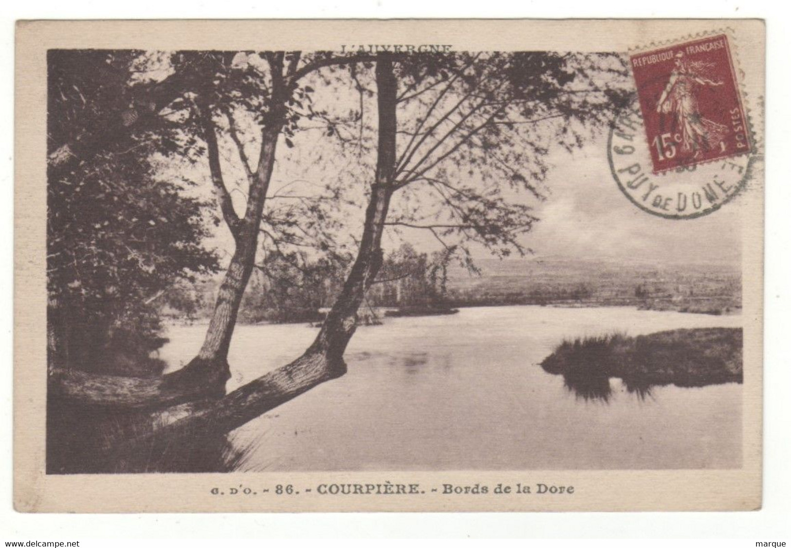 Cpa N° 86 COURPIERE Bords De La Dore - Courpiere