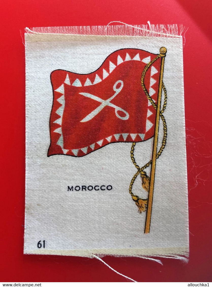 MAROC MOROCCO  Collectors Silk BDV Phillips Cigarettes Silks Flag Drapeau C1925-Insights-Godfrey Phillips Badge En Soie - Sonstige & Ohne Zuordnung