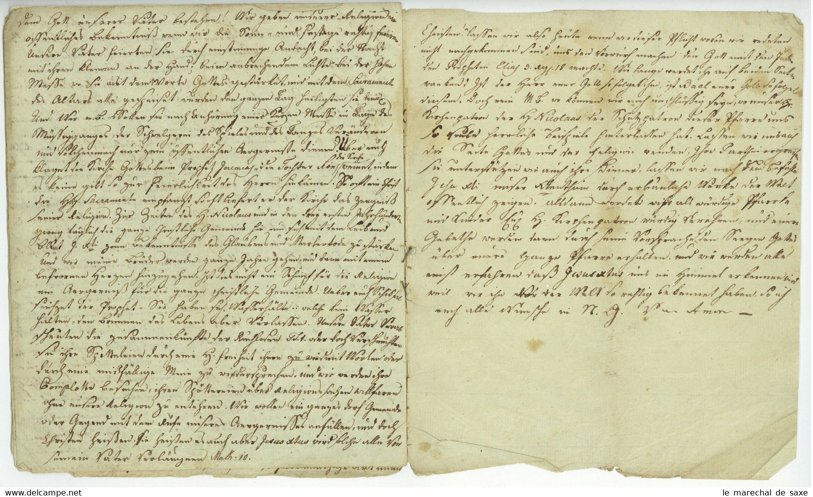 Brauweiler 3 Predigten Um 1807 Zu St. Nikolaus 26 Pp. - Manuscritos