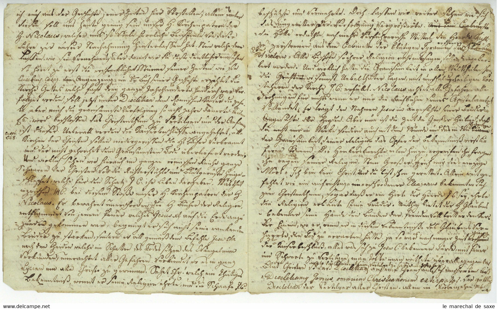 Brauweiler 3 Predigten Um 1807 Zu St. Nikolaus 26 Pp. - Manuscripts