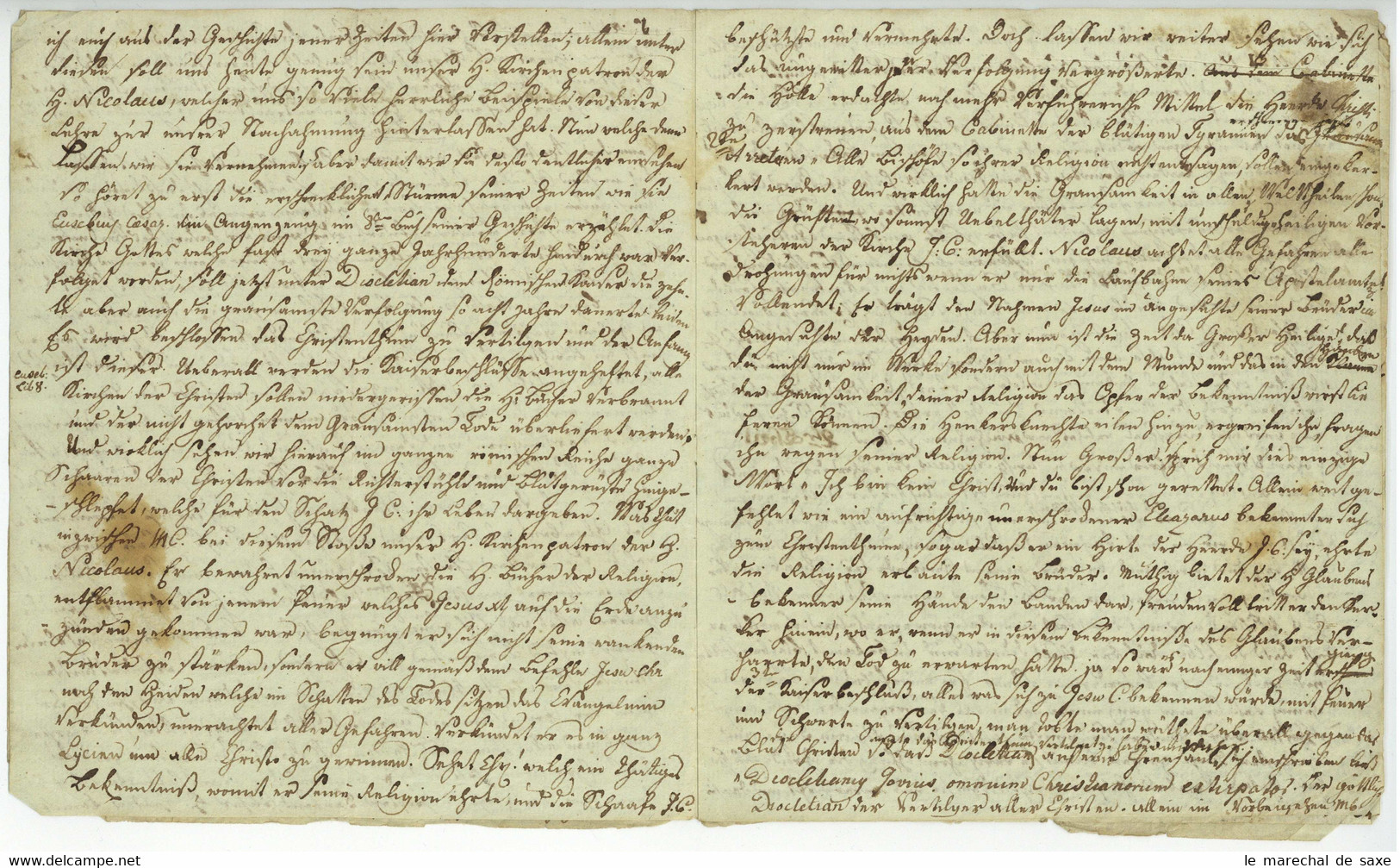 Brauweiler 3 Predigten Um 1807 Zu St. Nikolaus 26 Pp. - Manuscripten