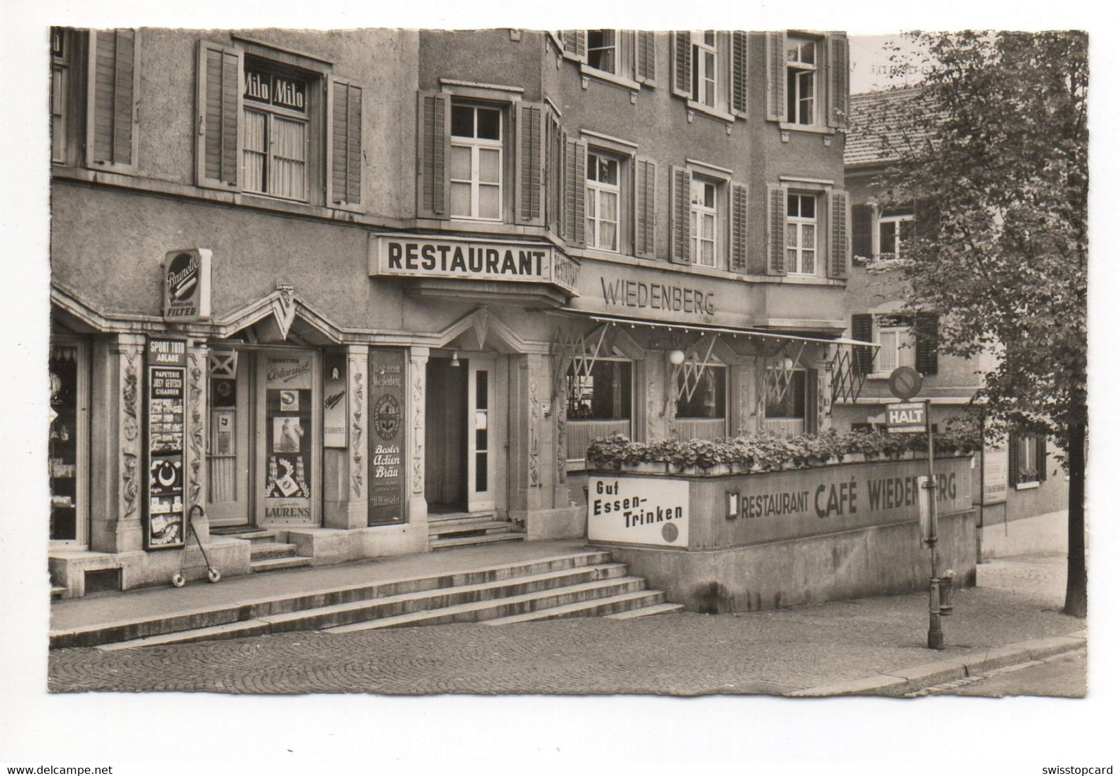 ZÜRICH Restaurant Wiedenberg Werbung Bier Photo Welti Altstetten Gel. 1955 V. Rafz - Altstetten