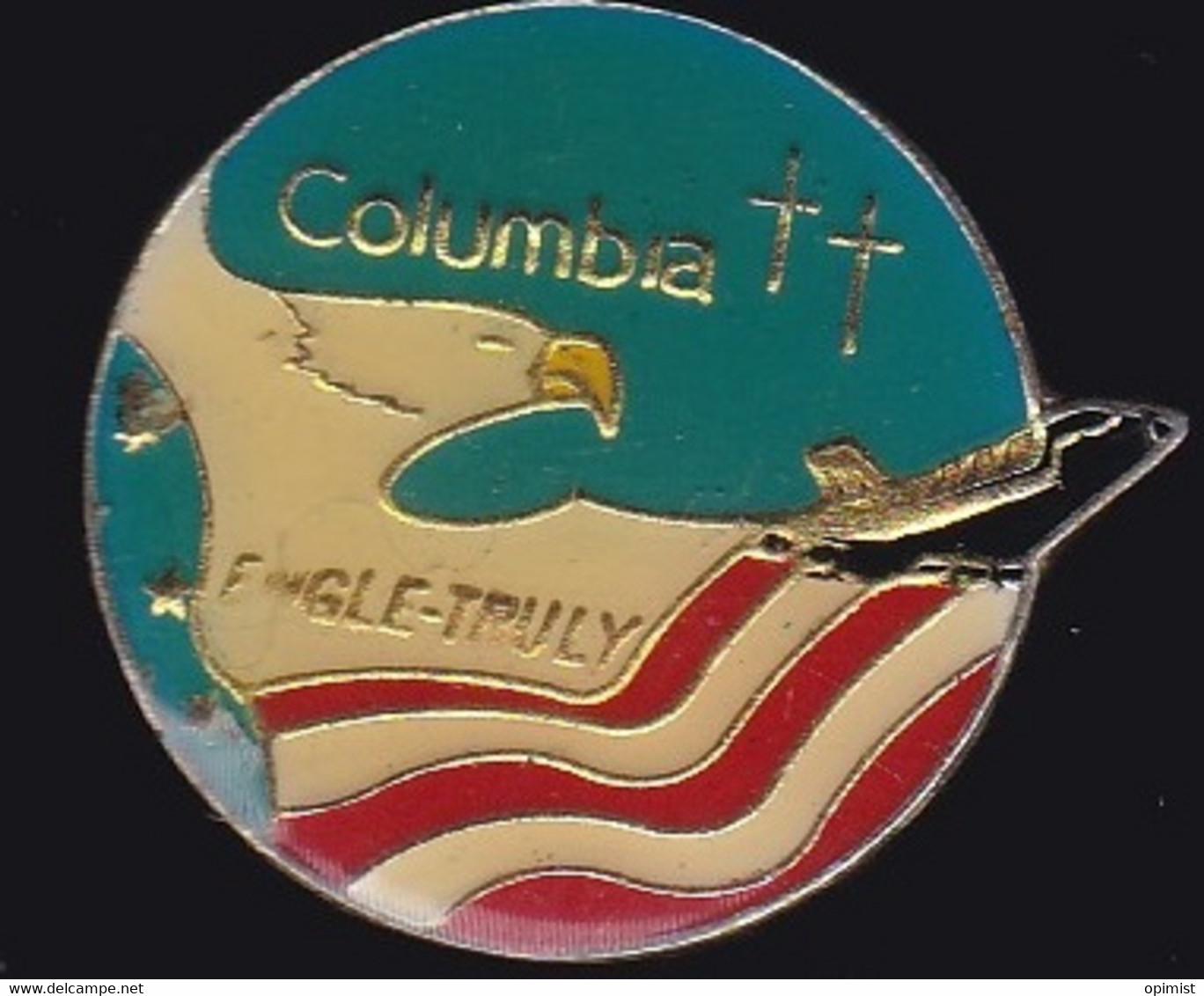 67573-Pin's.Columbia.fusée.NASA.espace.USA. - Espace