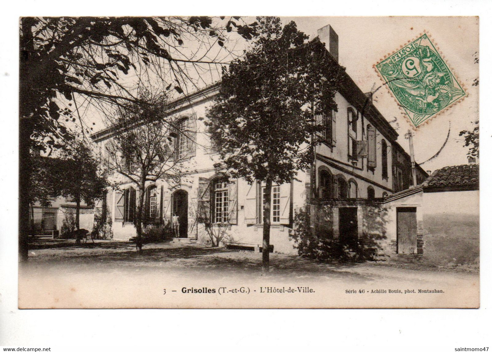 82 - GRISOLLES . L'HÔTEL DE VILLE - Réf. N°10635 - - Grisolles