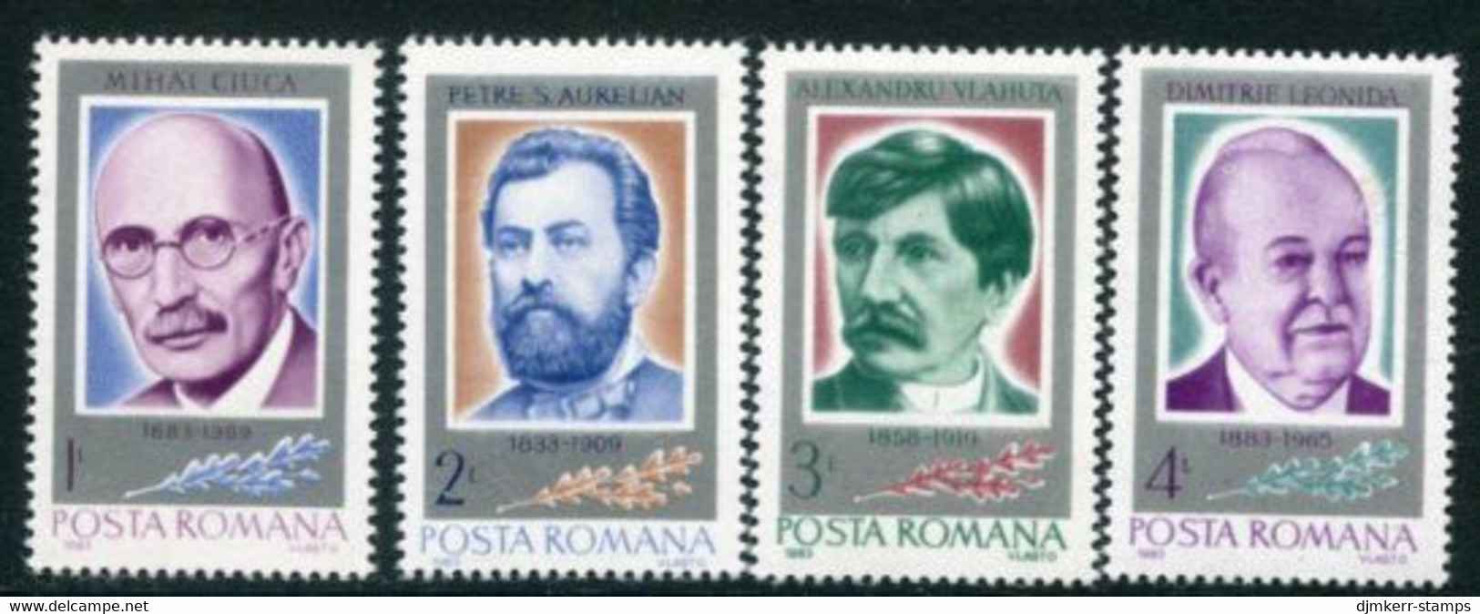 ROMANIA 1984 Personalities MNH / **.  Michel 4068-71 - Unused Stamps