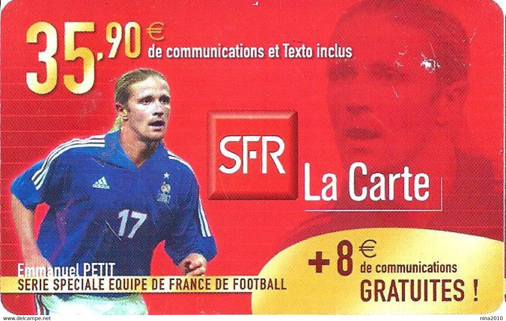 Carte Prépayée -  SFR La Carte - Petit  / 35.90 € - Nachladekarten (Refill)