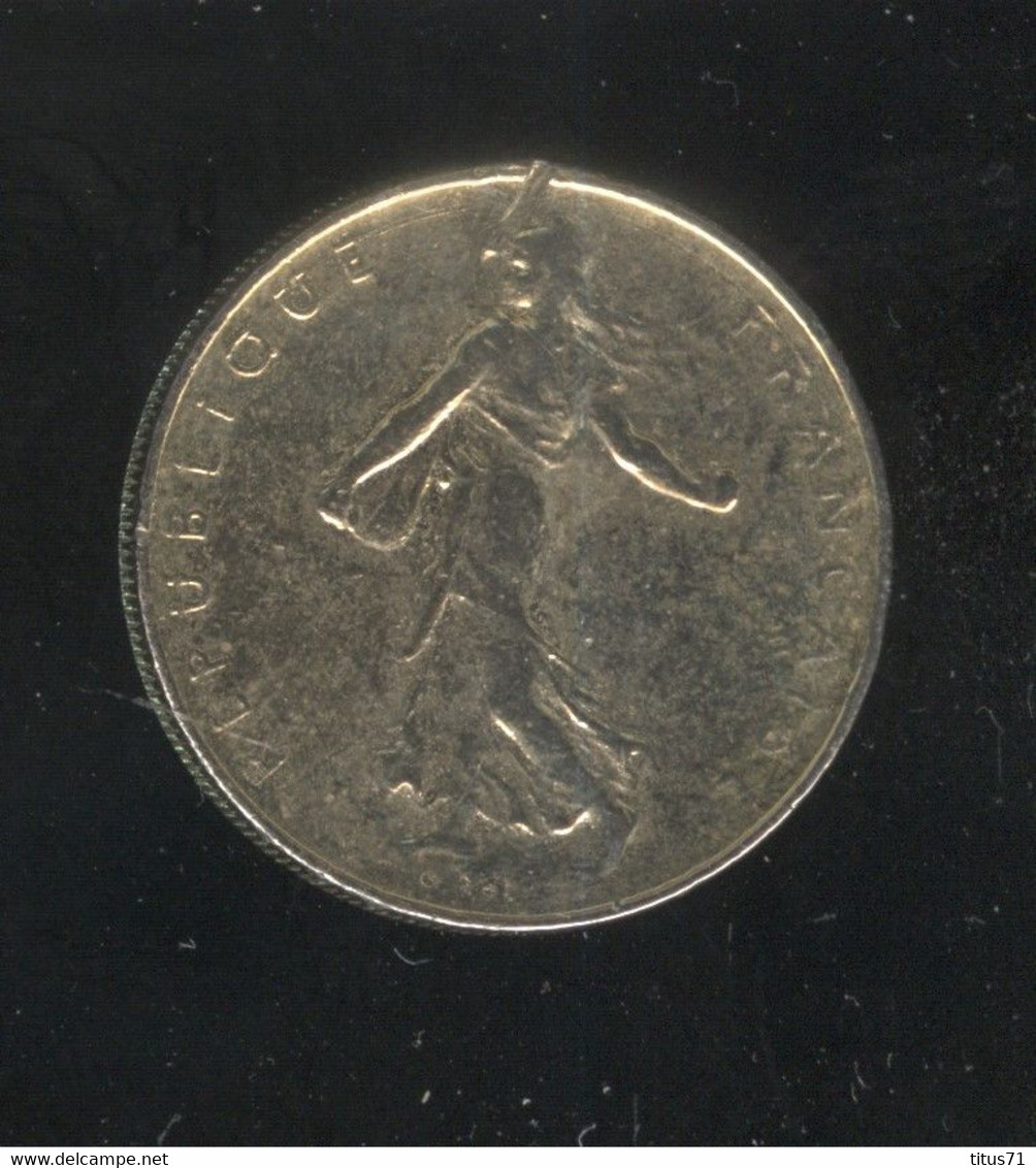 Fausse 1 Francs 1974 - 6,4 Gr. - Exonumia - Variétés Et Curiosités