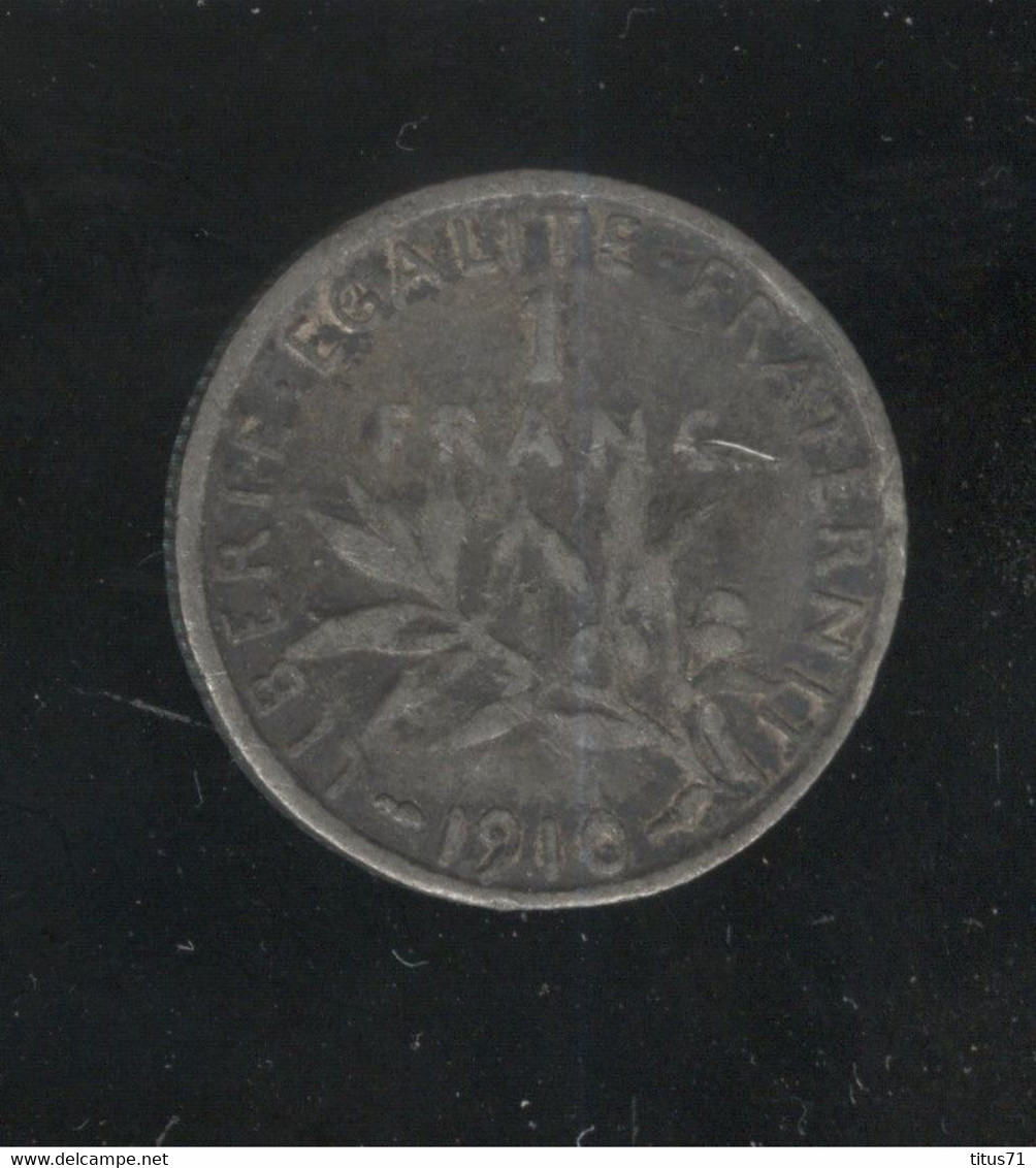 Fausse 1 Francs 1910 - Exonumia - Errores Y Curiosidades