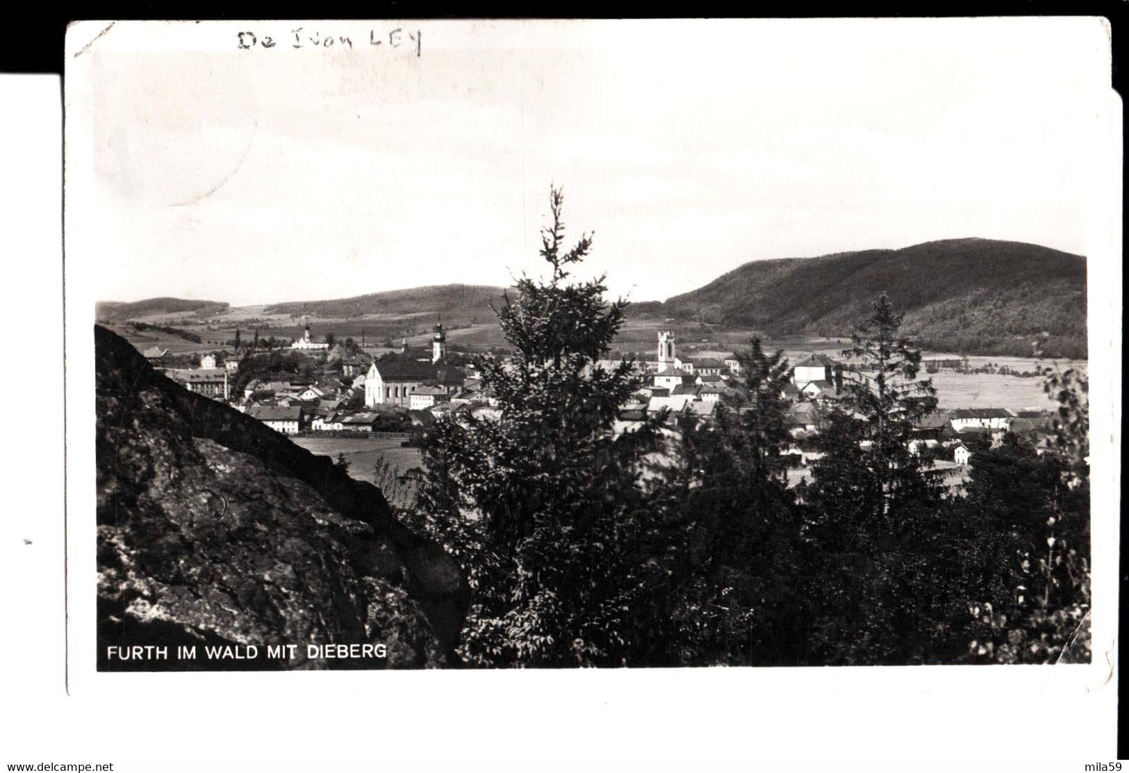 Furth Im Wald Mit Dieberg. De Ivan Ley à Mme Ivan Ley à Kdyné Véritable Photographie. - Furth