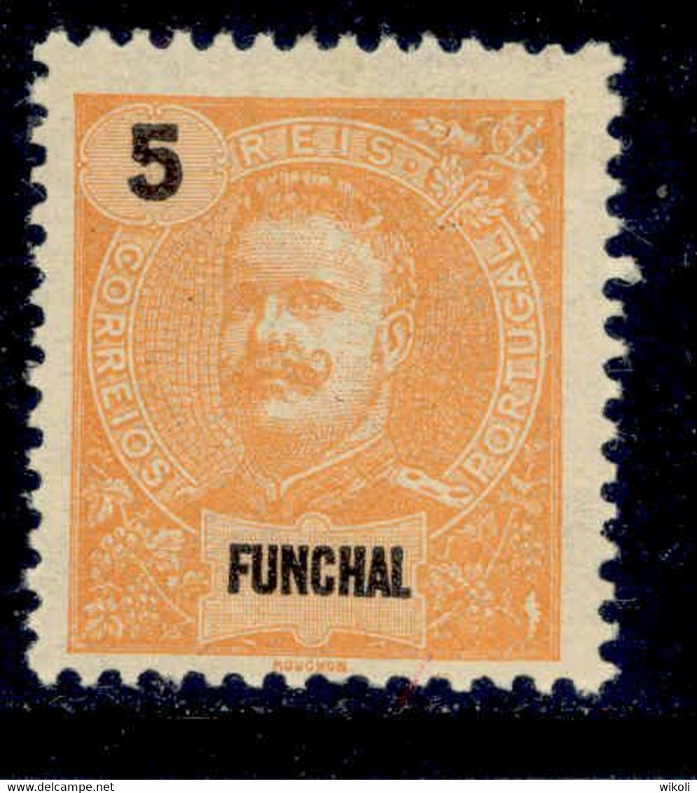 ! ! Funchal - 1897 D. Carlos 5 R - Af. 14 - MH - Funchal