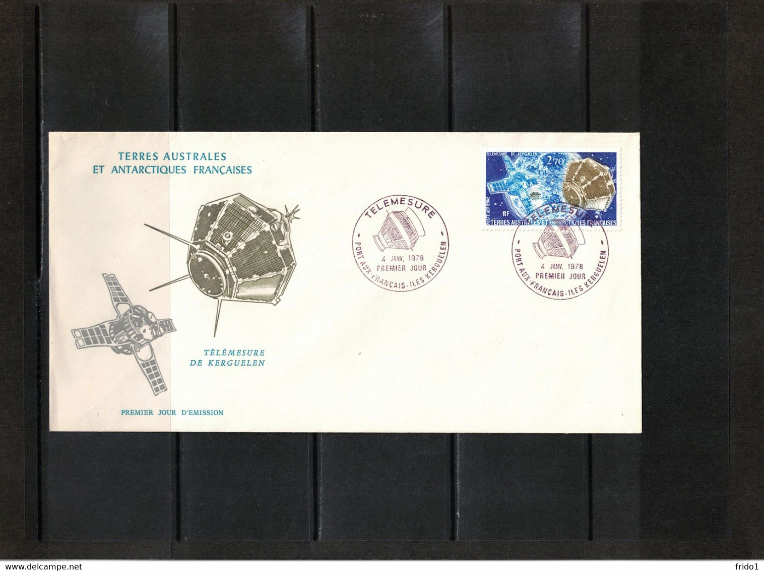 TAAF 1978  Space / Raumfahrt  Satellite Measuring Of Kerguelen Interesting Letter - Oceanía