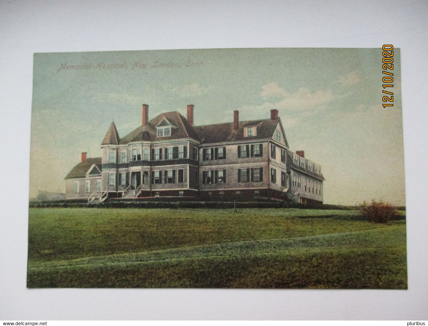 NEW LONDON CT , MEMORIAL HOSPITAL , OLD POSTCARD  0 - New Haven
