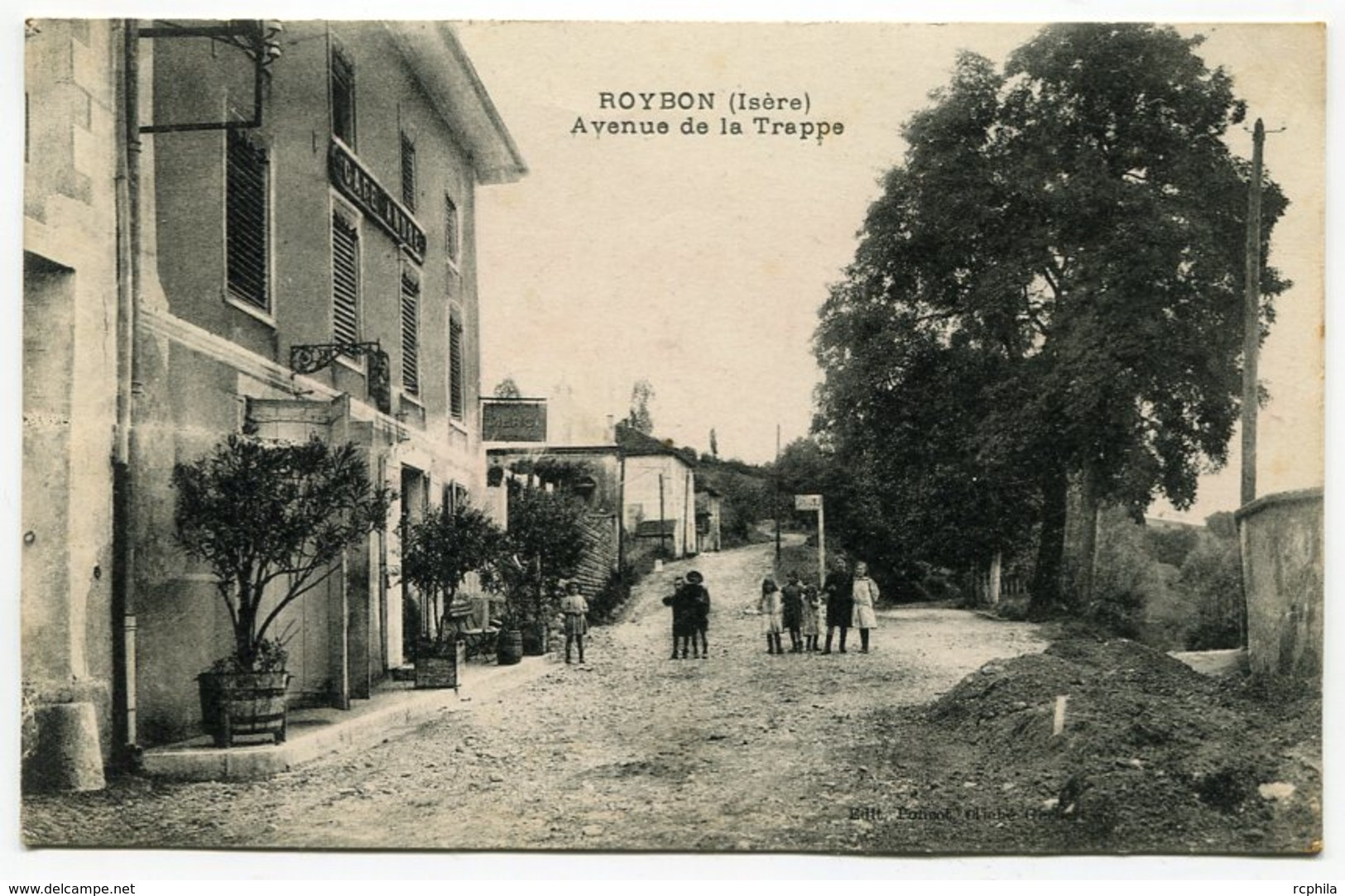 RC 18579 ISERE 38 CPA ROYBON AVENUE DE LA TRAPPE TB - Roybon