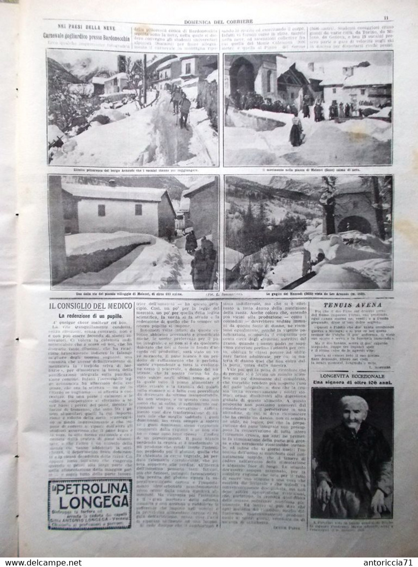 La Domenica Del Corriere 7 Marzo 1915 WW1 Ypres Sermaize Porto Di Genova Morelli - Guerra 1914-18