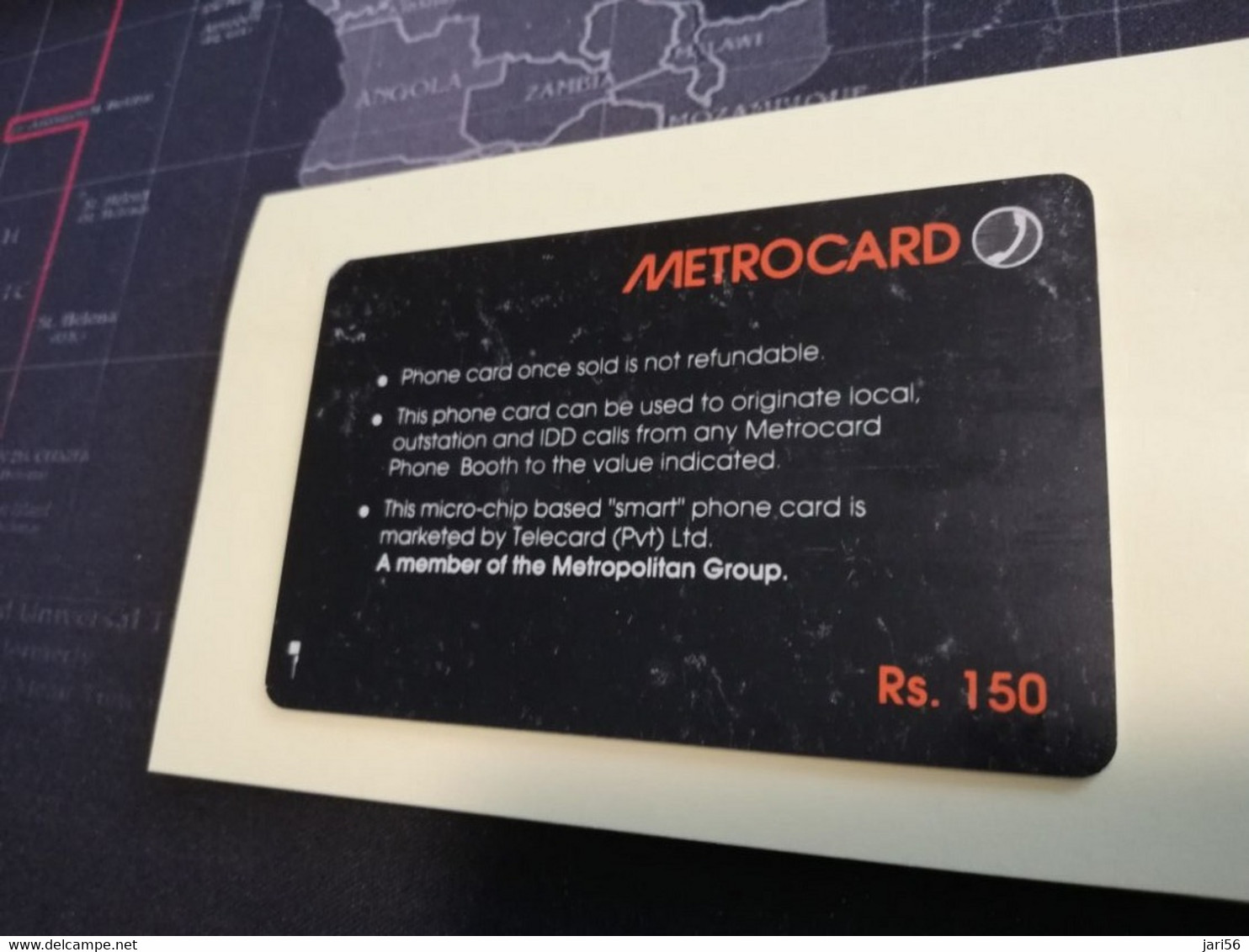 SRI LANKA RS 150  CHIP CARD METROCARD /SATELITE       **3413 ** - Sri Lanka (Ceilán)