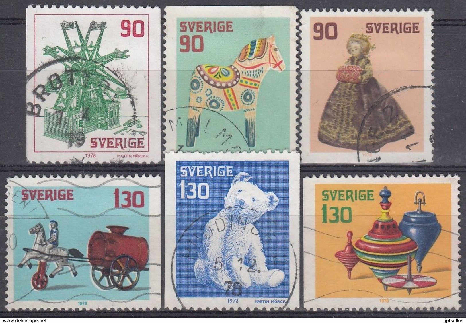 SUECIA 1978 Nº 1027/32 USADO - Used Stamps