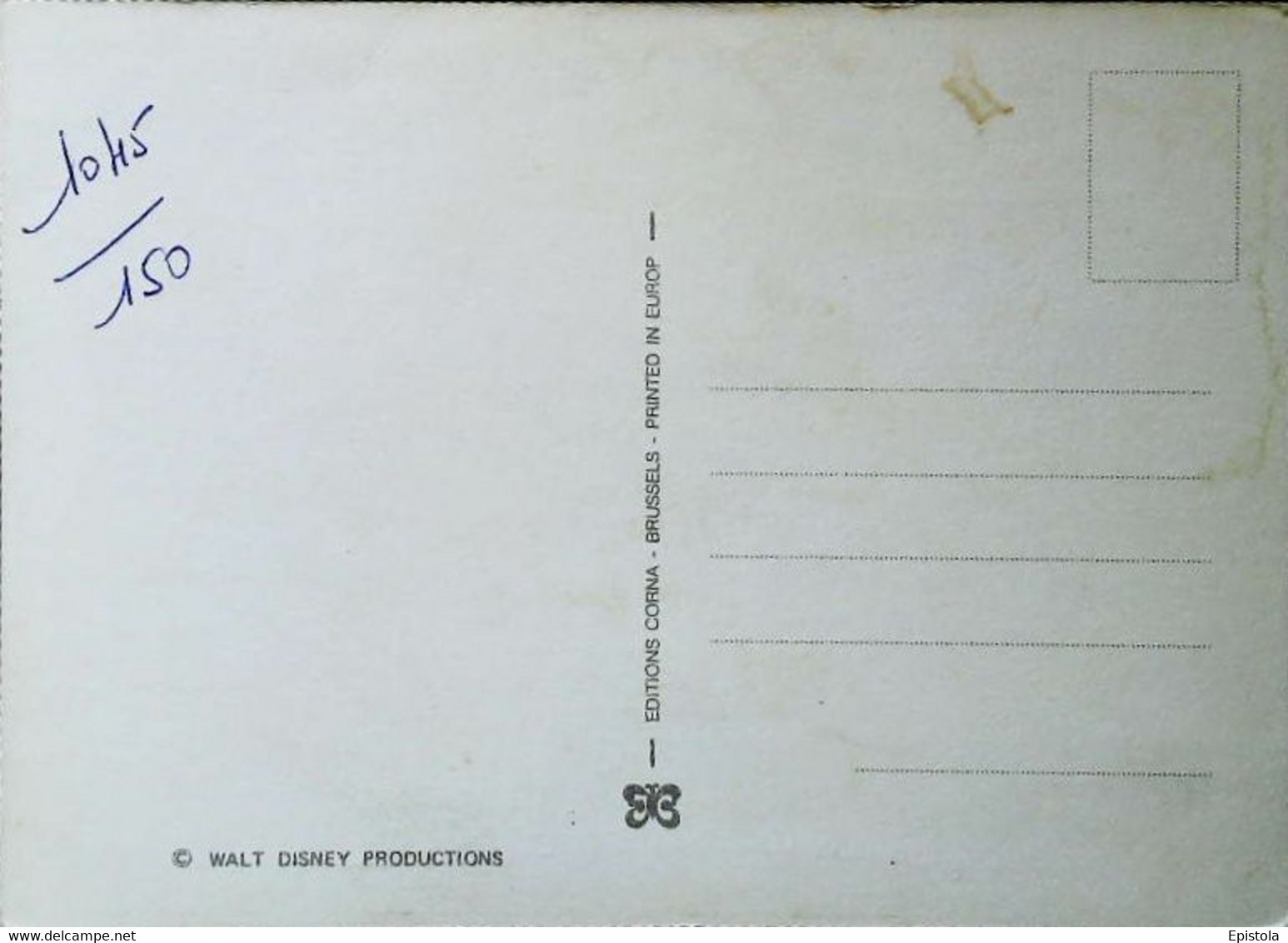 Walt Disney Production -  Autocollant Big Bad Wolf & Pigs  - Le Prof Aime Ses élèves - Sticker Card  Self-Sticking - Zelfklevers