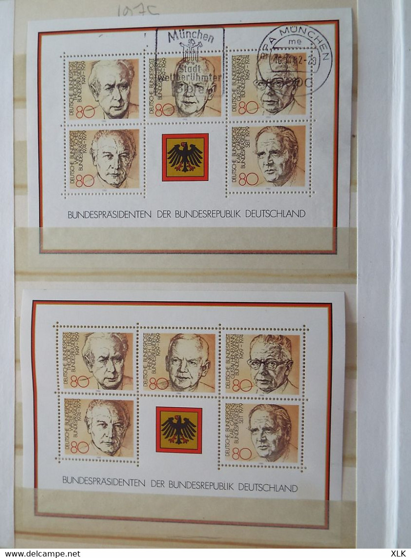 Allemagne 1976 - 1981 - Deutschland - Deutsches Reich - Blocs - Documents philatéliques - DDR - Bundespost - Bayern -