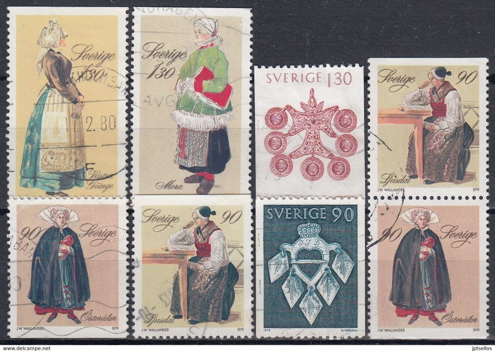 SUECIA 1979 Nº 1069/74 + 1069a USADO - Used Stamps