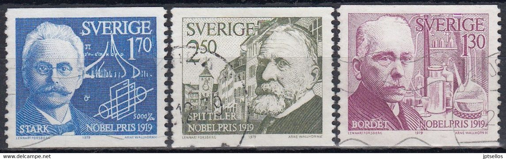 SUECIA 1979 Nº 1075/77 USADO - Used Stamps