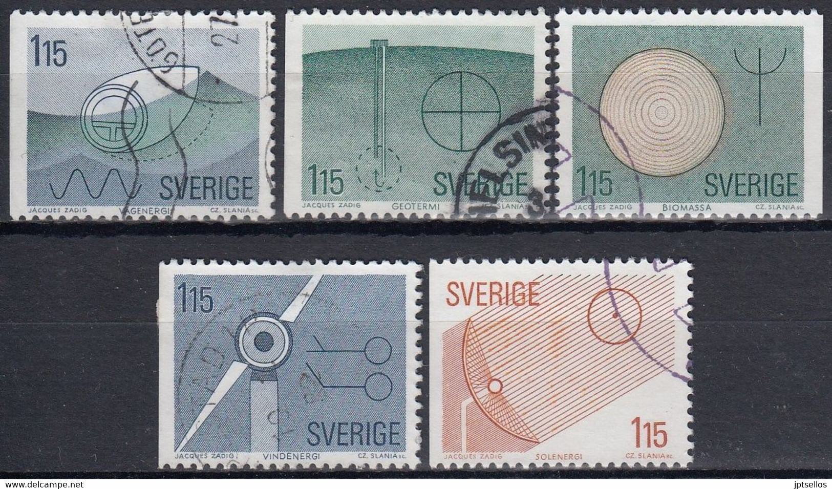 SUECIA 1980 Nº 1078/82 USADO - Used Stamps