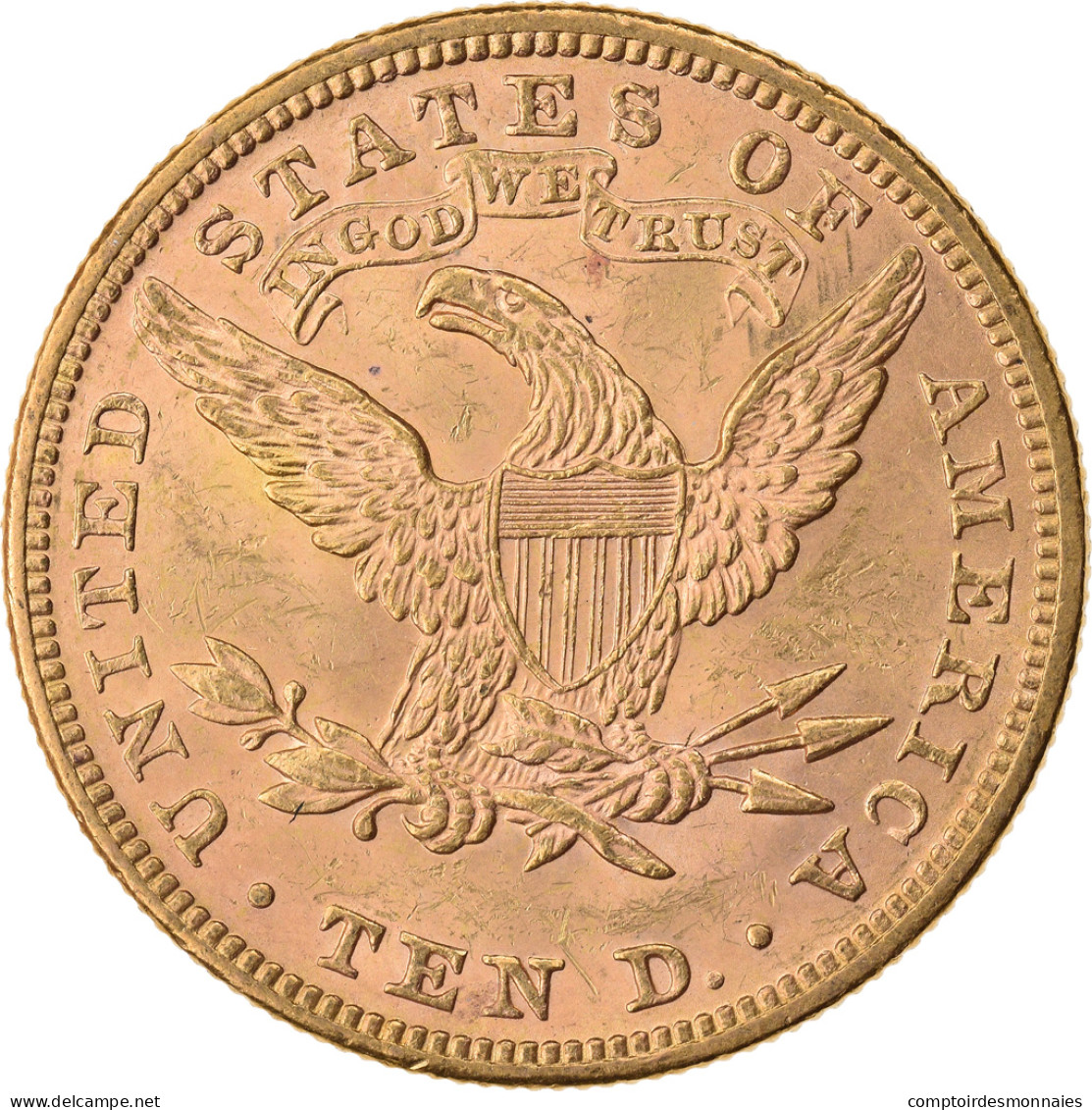 Monnaie, États-Unis, Coronet Head, $10, Eagle, 1892, U.S. Mint, Philadelphie - 10$ - Eagles - 1866-1907: Coronet Head (Tête Couronnée)