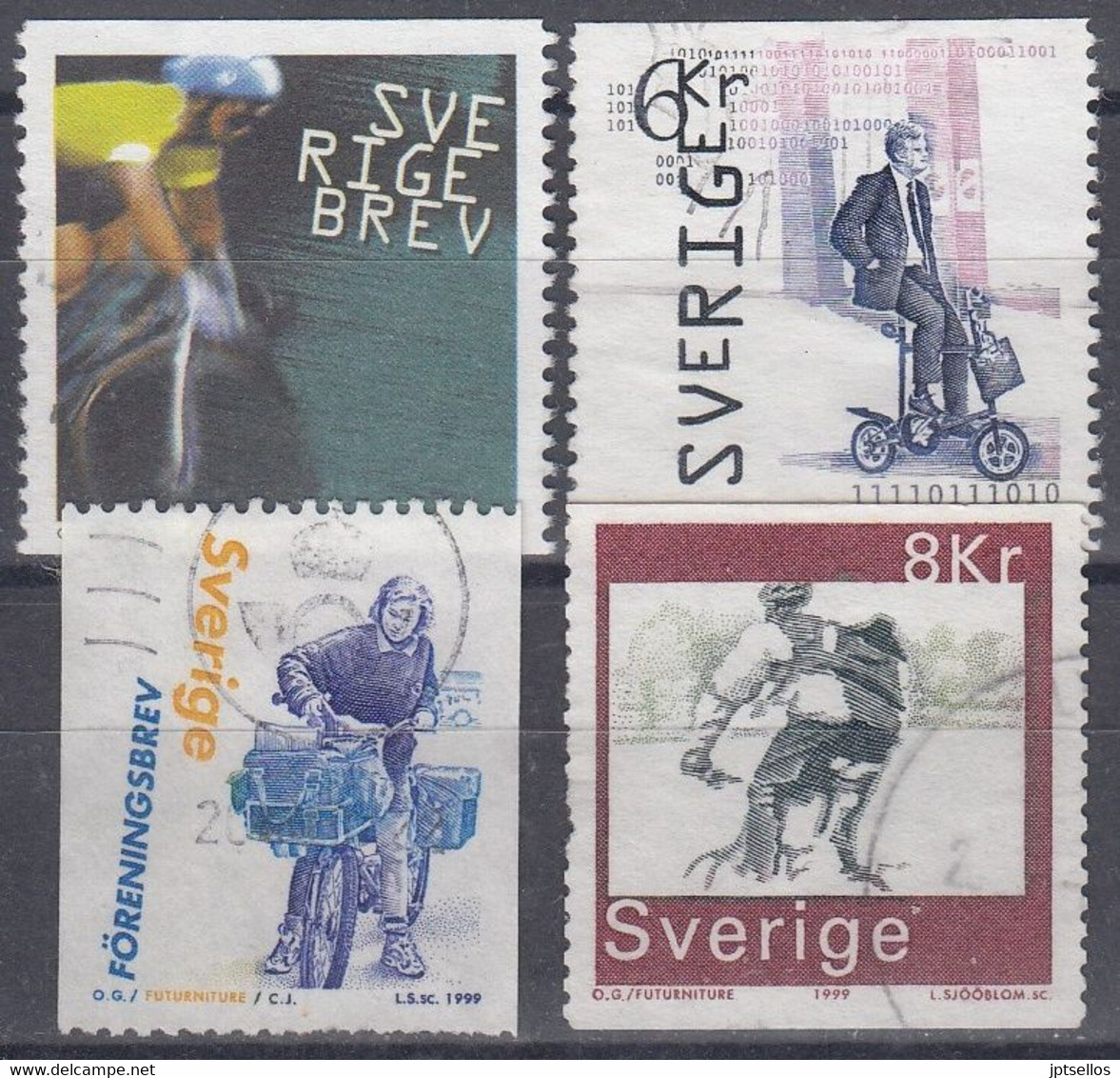 SUECIA 1999 Nº 2100/03 USADO - Used Stamps