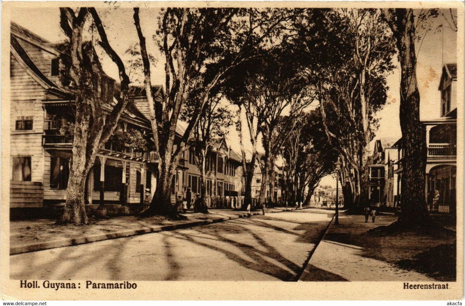 PC CPA PC CPA SURINAME PARAMARIBO, HEERENSTRAAT, VINTAGE POSTCARD (b4749) - Suriname