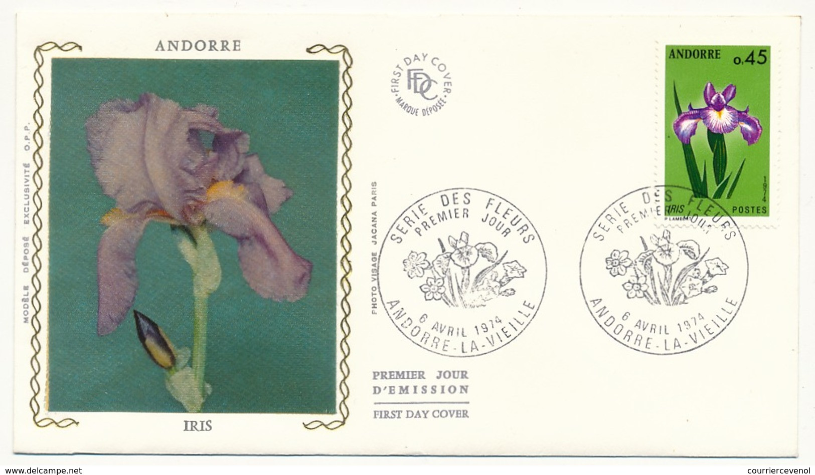 ANDORRE - 3 Enveloppes FDC =>  Série Des Fleurs 1974 - FDC