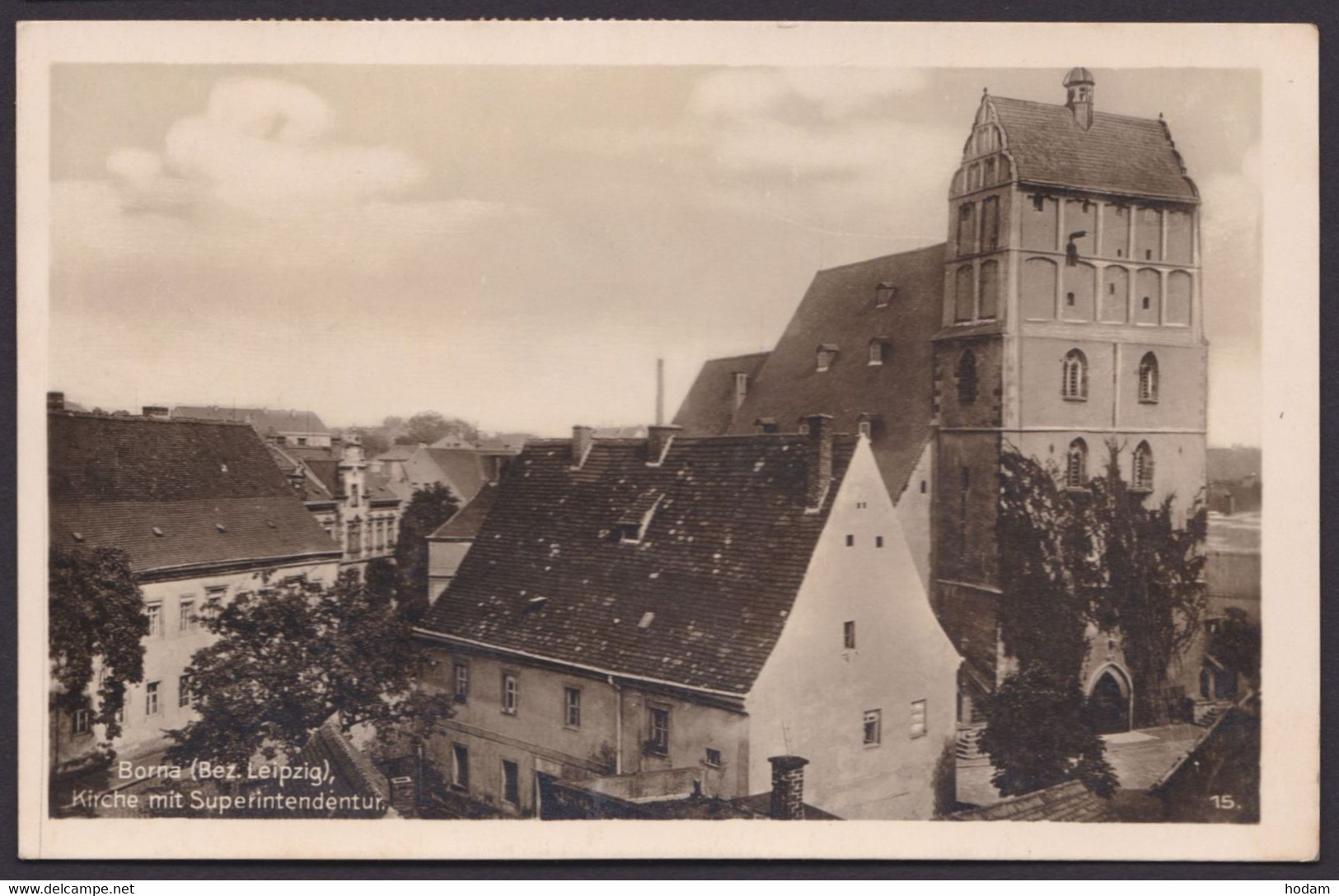 "Borna", Fotokarte, 1948 Gelaufen - Borna