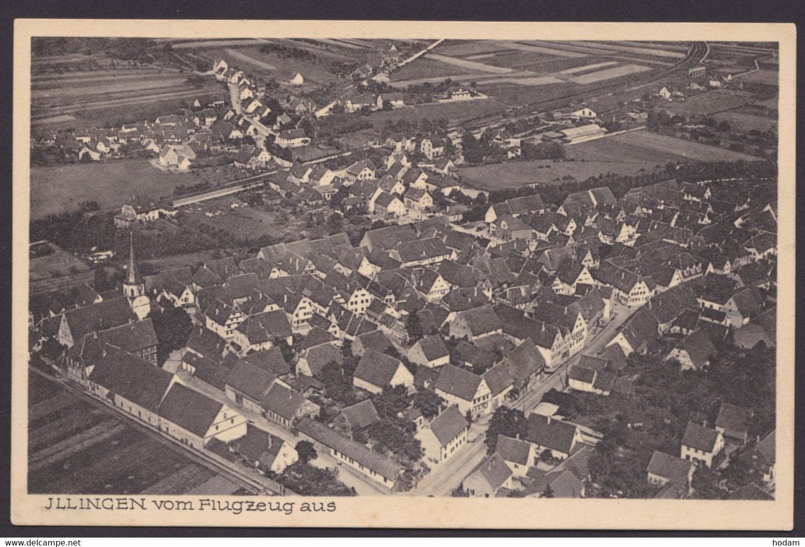 "Illingen", Luftbildkarte, Ca. 1915 - Schorndorf